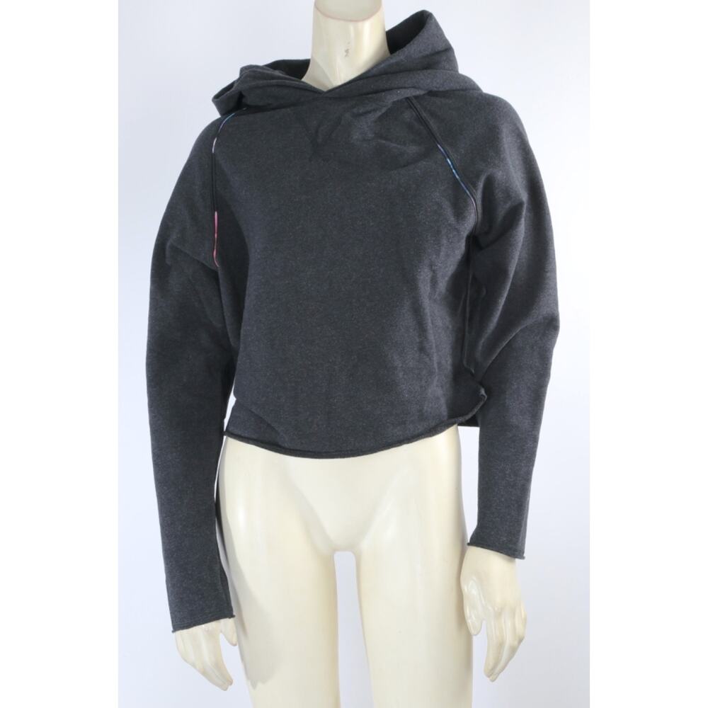 Lululemon Scuba Oversized Cropped Hoodie Grey Size 4 Pullover Sweatshirt